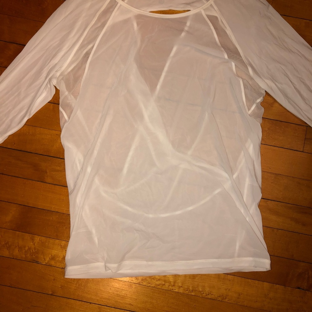 White mesh shirt